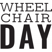 Chronic Illness Stamps Kit- Word Art Wheelchair Day 2