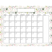 The Good Life- November 2020 Calendars- Calendar 8.5x11 Blank