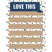 The Good Life: November 2020 Pocket Cards Kit- Journal Card 7 3x4