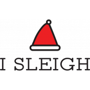 Holiday? Word Art Kit- template I sleigh