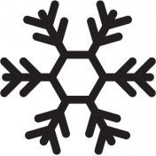 Holiday Icons Kit- snowflake template