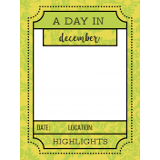 The Good Life: December 2020 Christmas Pocket Cards Kit- Journal Card 3 3x4