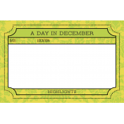 The Good Life: December 2020 Christmas Pocket Cards Kit- Journal Card 3 4x6