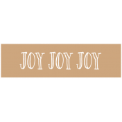 The Good Life 20 Dec- Label Joy joy joy