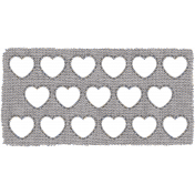 The Good Life: December 2020 White Christmas Elements- Burlap Heart Mat