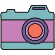 The Good Life: January 2021 Labels & Stickers Kit- Camera