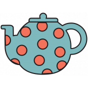 The Good Life: January 2021 Labels & Stickers Kit- Tea Pot