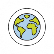 World Traveler Bundle #2- Black And White Labels- Label Globe Sticker
