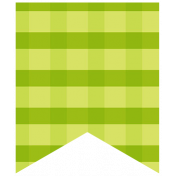 Summer Lovin_Banner flag-gingham green Print