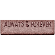 Good Life Feb 21_Tag-Always and forever Chipboard