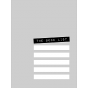 Pocket Card Template Kit #9_Pocket Card-List-The Good List 3x4