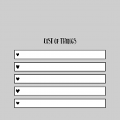 Pocket Card Template Kit #9_Pocket Card-List-List Of Things 4x4