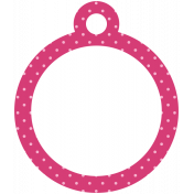 Good Life Aug 21_Tag Circle-Dots Pink