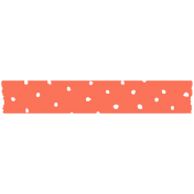 Good Life Jan 21_Washi Tape_Dots-Orange White