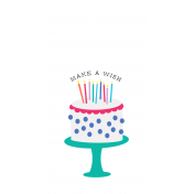 Make A Wish_Journal Card-Cake With Candles TN