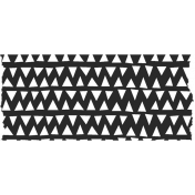 Good Life Sep 21_Washi Tape-Zigzag-Black White Large