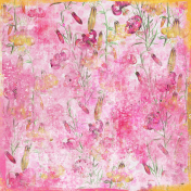 Good Life Oct 21_ Painted Paper-Flowers Pink Yellow