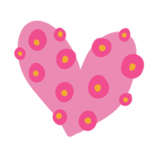 Good Life Oct 21_Heart-Dots-Pink Yellow Sticker