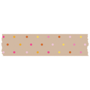 Good Life Oct 21_Washi Tape-Dots Small-Tan