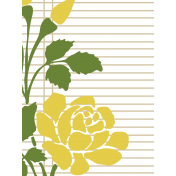 Malaysia Pocket Cards_Yellow Floral 3x4