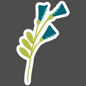 Good Life Nov 21_Sticker- Flower Teal