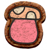 Thanksgiving Elements #2: Cork Mushroom- Pink Peach