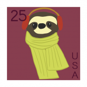 Good Life Nov 21 Collage_Postage Stamp-Sloth