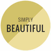 The Good Life: February 2022 Labels Kit_Circle_Simply Beautiful