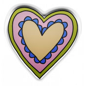 The Good Life: January 2022 Elements- puffy sticker heart