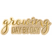 GL22 Mar Baby Wordart Growing Day By Day