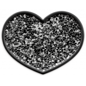 The Good Life: April 2022 Elements- Glitter enamel pin heart 4
