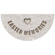 The Good Life: April 2022 Mini Kit- Letterpress label Easter