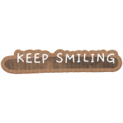 The Good Life: April 2022 Collage- Cardboard sticker 6 Keep smiling