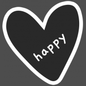 Good Life June 2022: Heart Sticker- Happy