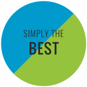 Good Life June 2022: Label- Simply The Best (Blue & Green Circle)