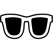 The Good Life June 2022 Icon Stamp Sunglasses Template