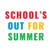 GL22 June Sticker School's Out 