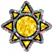 The Good Life: June 2022 Elements- Shiny Sticker sun