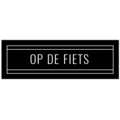 Dutch Black & White Labels Kit #3- Label 40 Op de Fiets