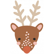 GL22 December Sticker Reindeer