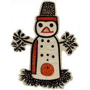 GL22 December Sticker Folk Art 12