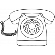 The Good Life: May & June 2023 Retro Rotary Phone Template