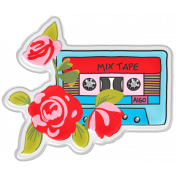 Good Life May & June 2023: Retro Plastic Sticker- Casette Tape