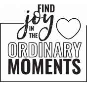Good Life: July & August 2023 Stamp Template- Find Joy In Ordinary Moments 