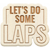 Water World Wood Word Art 3: Let´s Do Some Laps