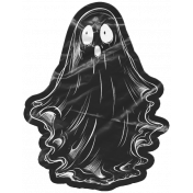 This Is Spooky Elements: Plastic Sticker- Ghost