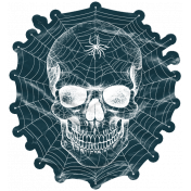 This Is Spooky Elements: Plastic Sticker- Skull