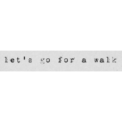 Autumn Art Word Snippet- Let's Go For A Walk