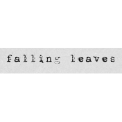 Autumn Art Word Snippet- Falling Leaves