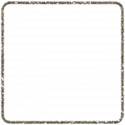 Winter Arabesque Frame- Glitter Square